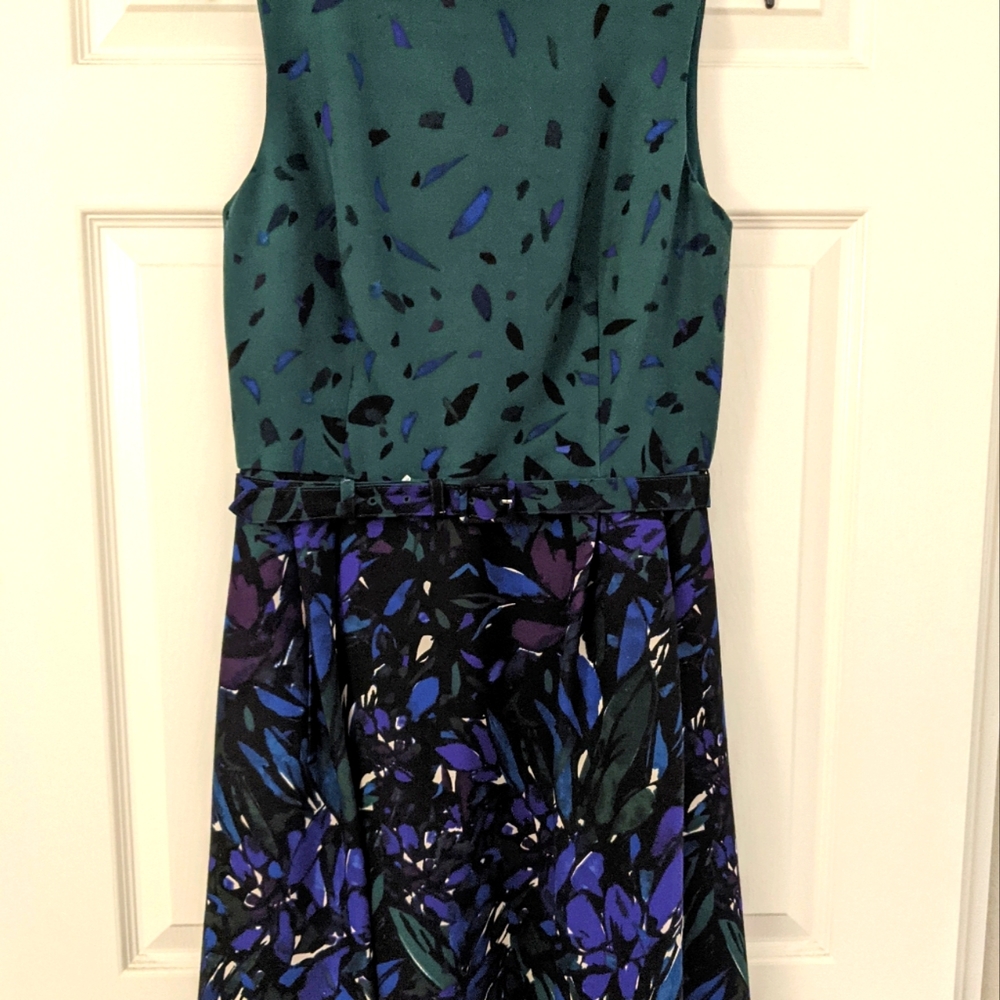 Anne Klein Midi Belted Dress Size 8